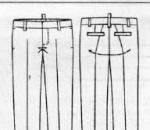 Построение выкройки мужских полуприлегающих брюк Шьем спортивные штаны мужские