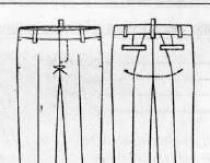 Построение выкройки мужских полуприлегающих брюк Шьем спортивные штаны мужские