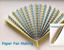 How to make a beautiful fan with your own hands