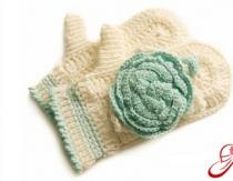 Knitting mittens on five knitting needles: step-by-step description for beginners with video