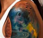 우주 문신: 남자와 여자를 위한 행성, 별, 은하 및 기타 스케치 팔에 행성 문신 스케치