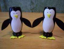 Открытка (плейкаст) ««Поделки Из Пластиковых Бутылок: Большие И Маленькие Пингвины Как сделать пингвина из пластиковой бутылки